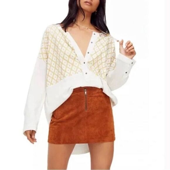 Free People Free Spirit Henley Top - Picture 1 of 4
